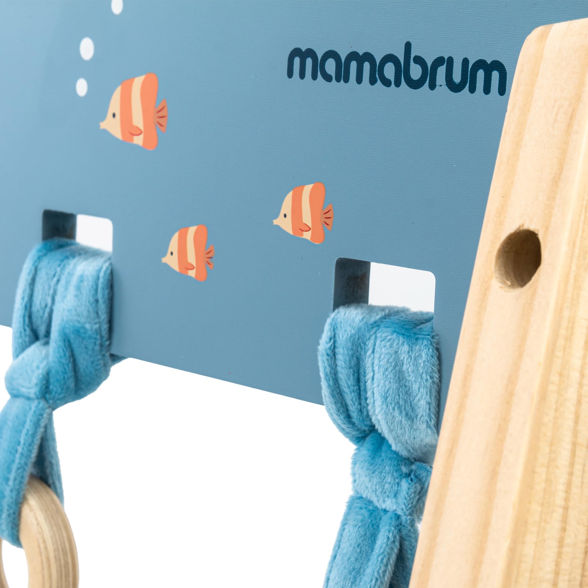 Support éducatif en bois Montessori pour bébé avec suspension sensorielle Océan