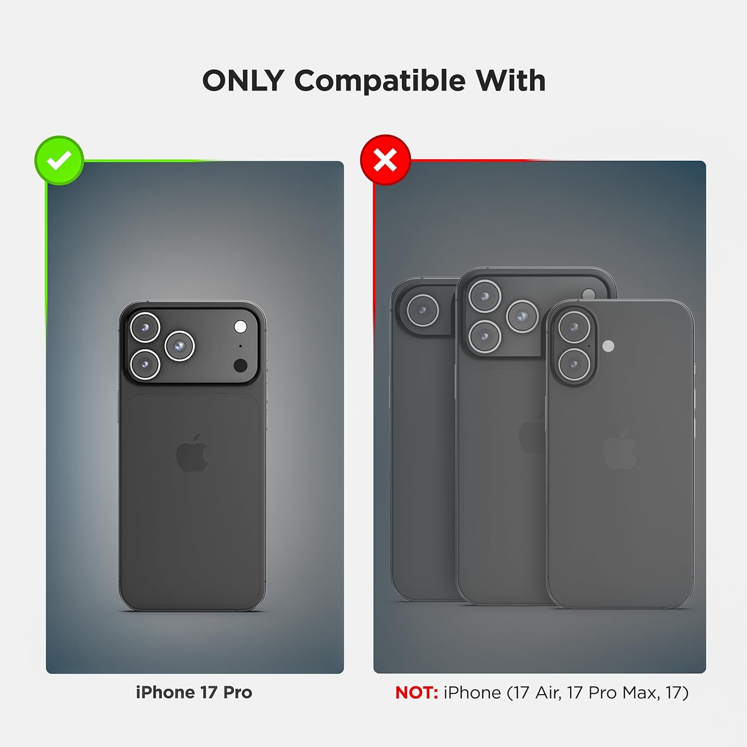 Encased® for iPhone 17 PRO Belt Case with Holster Clip and Kickstand, Rubberized Finish (DuraClip Series), Black - Image 3