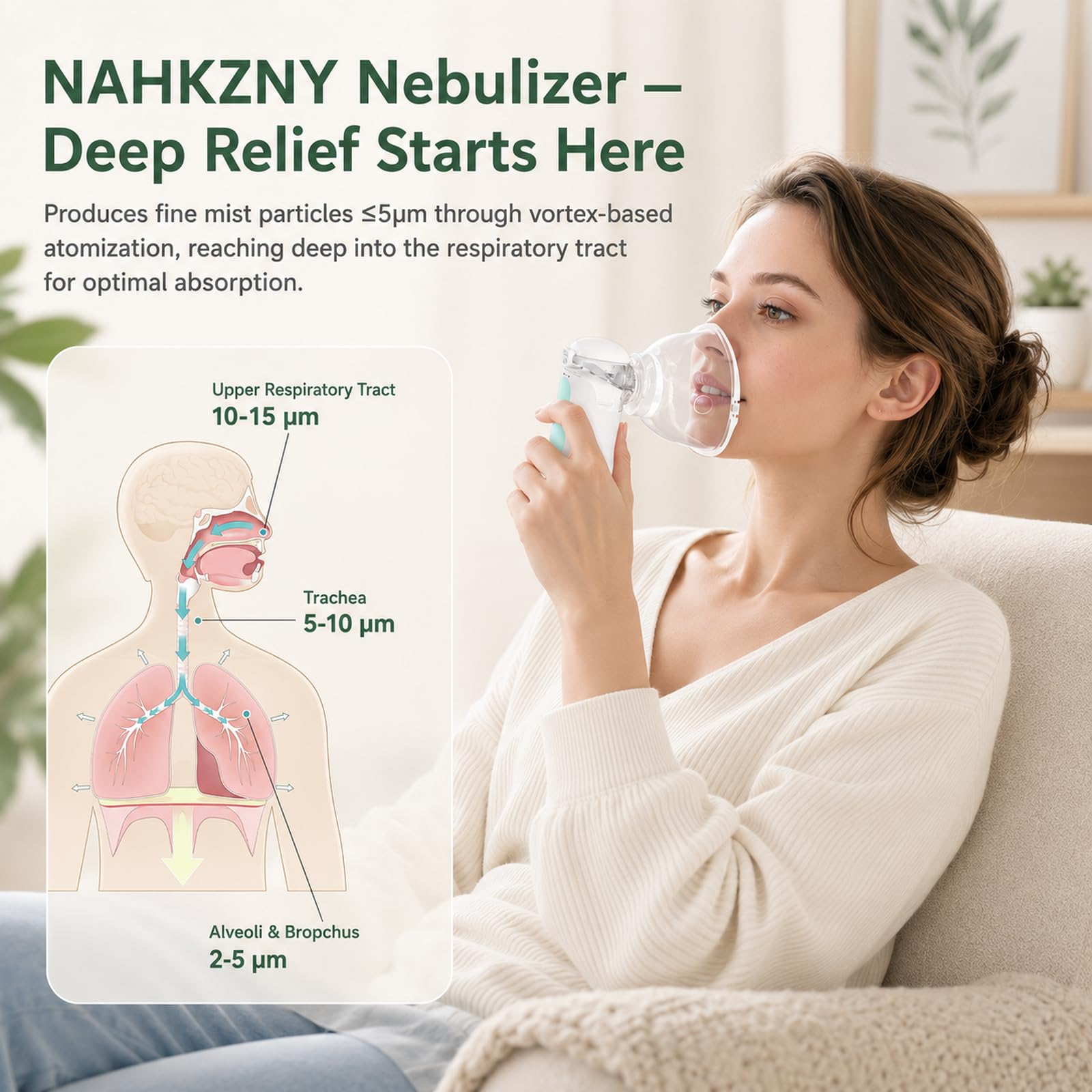 Nebulizator OLEKE dla dorosłych