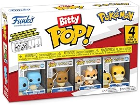 Funko Bitty Pop! Pokemon - Squirtle 4PKund eine Überraschungs-Mini-Figur - 0.9 Inch (2.2 cm) Sammlerstück Stapelbares Display-Regal Inklusive - Geschenkidee Party-Tüten-Strumpf
