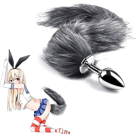 Realistic Double Headed Classic 17" Plush Tail Plug