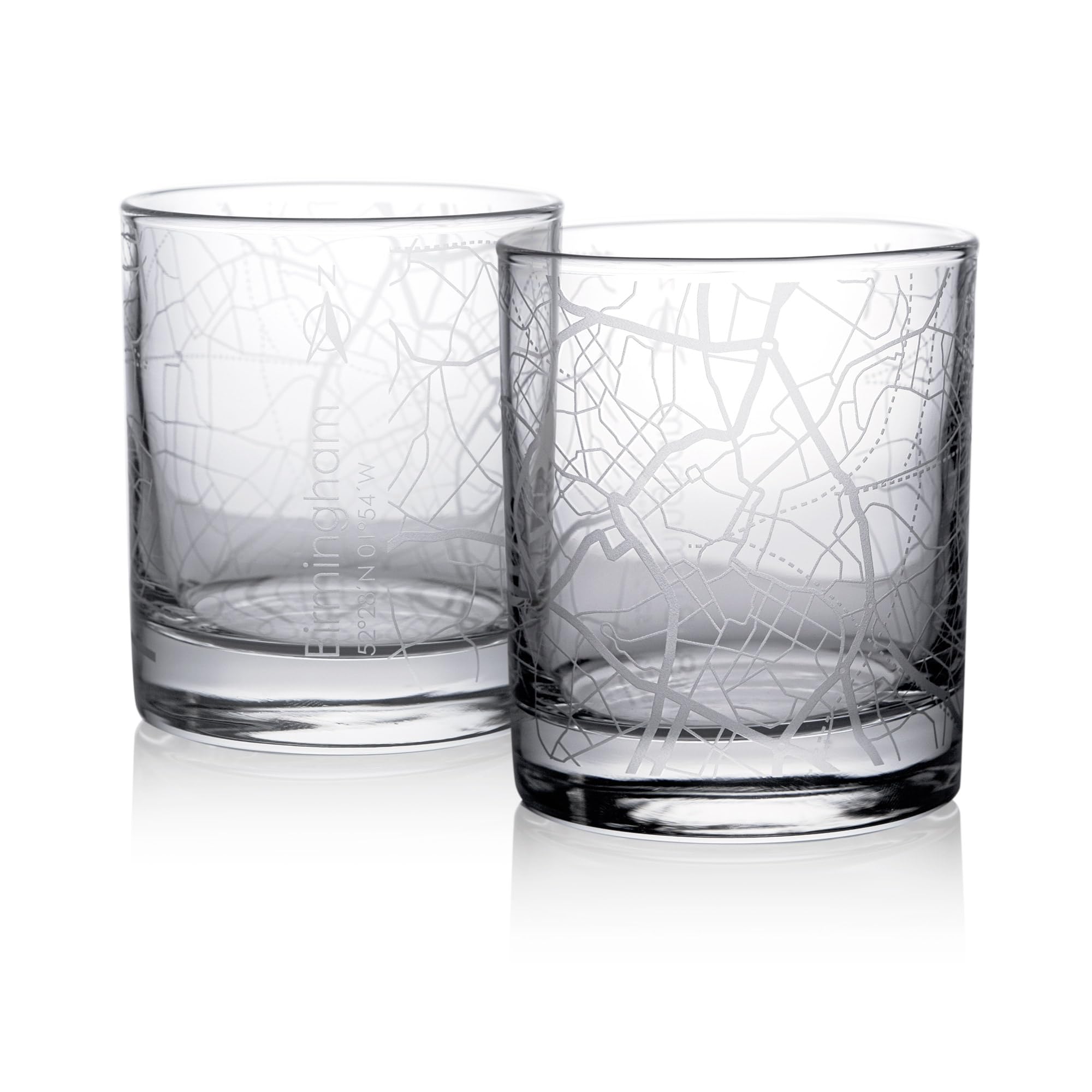 Verres à whisky bourbon scotch et cocktail avec carte