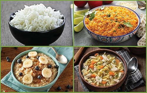 Miniatura 6 de Jordan Design Easy Find - Arrocera de 6 tazas (cocida), olla arrocera de un solo toque, blanca, olla arrocera pequeña