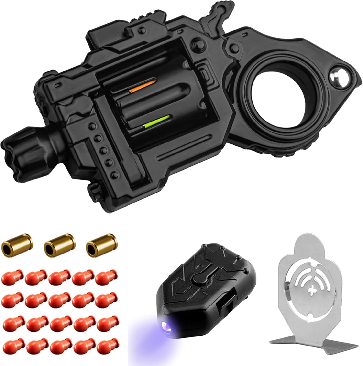 Metal Fidget Toys Adults Gun: Fidget Spinner Cool Fidget Toy for Men Stress Relief Spinner Ring for Finger Concentration Office Study Travel Easter Basket Stuffers for Man(Black)