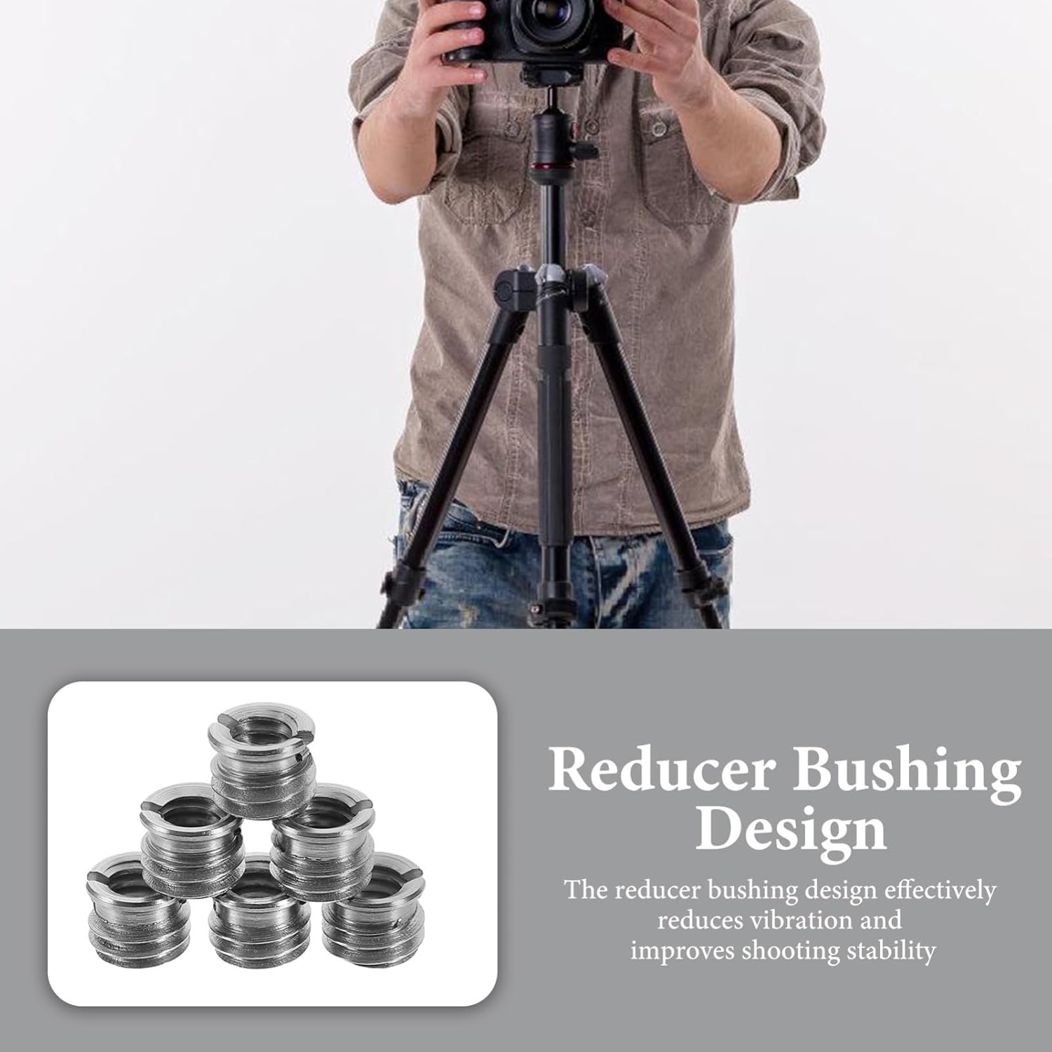 10Pcs Tripod Screw Adapter - Camera & Mic Stand Converter