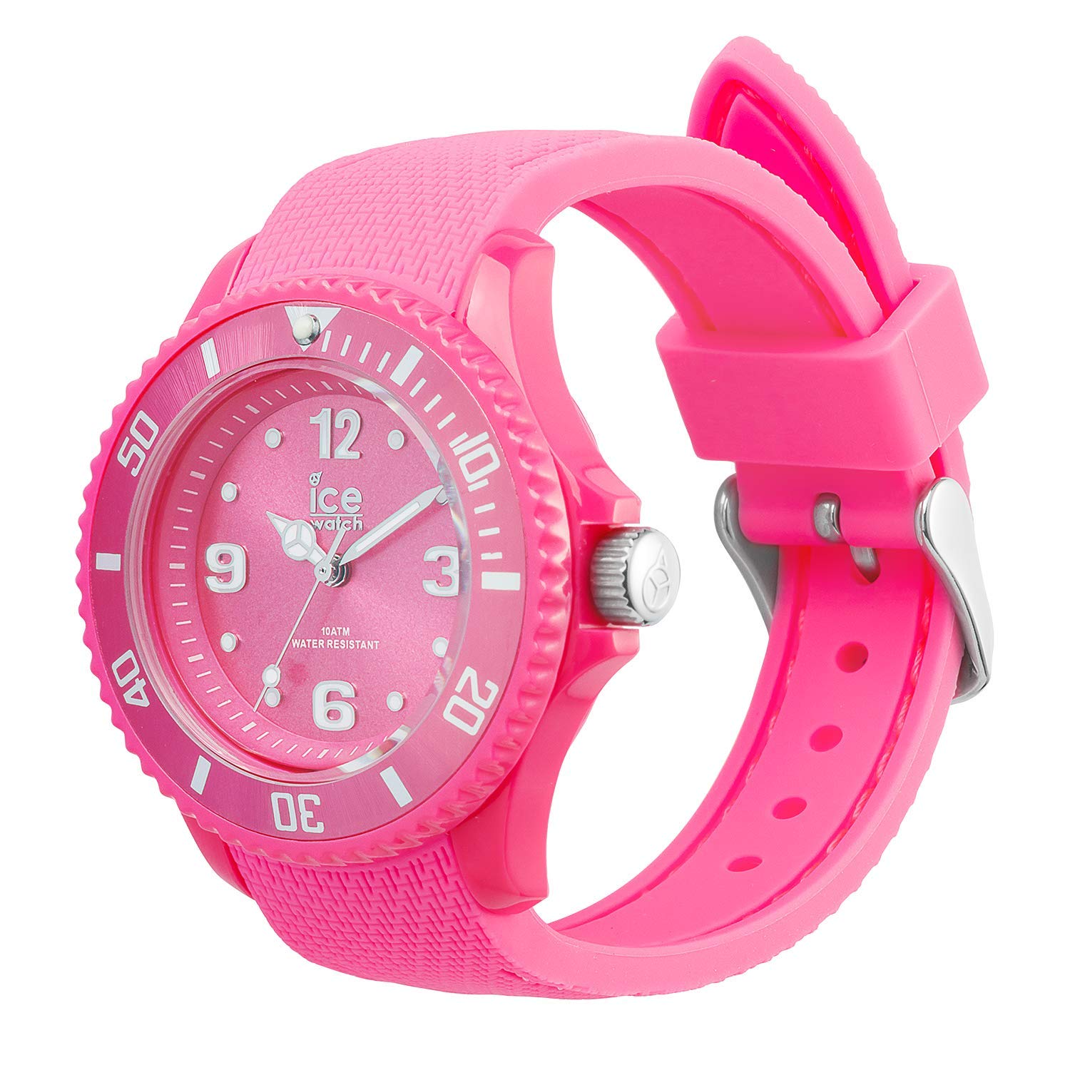 ICE-WATCH - Ice Sixty Nine Neon Pink, Reloj Rosa para Mujer con Correa de Silicona