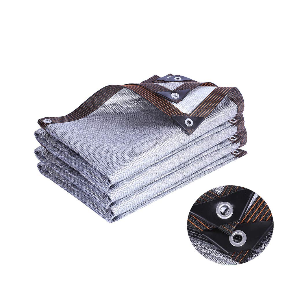 Red De Sombra Reflectante, Papel De Aluminio 75% Malla Sombreadora Sun Net, para Invernadero, Tejado, Terraza, Rectangular Toldo Vela De Sombra 1x2m 2x3m 3x3m 3x5m 4x6m 6x8m ( Size : 1mx7m(3.3ftx23ft Red De Sombra Reflectante, Papel De Aluminio 75% Malla Sombreadora Sun Net, para Invernadero, Tejado, Terraza, Rectangular Toldo Vela De Sombra 1x2m 2x3m 3x3m 3x5m 4x6m 6x8m ( Size : 1mx7m(3.3ftx23ft