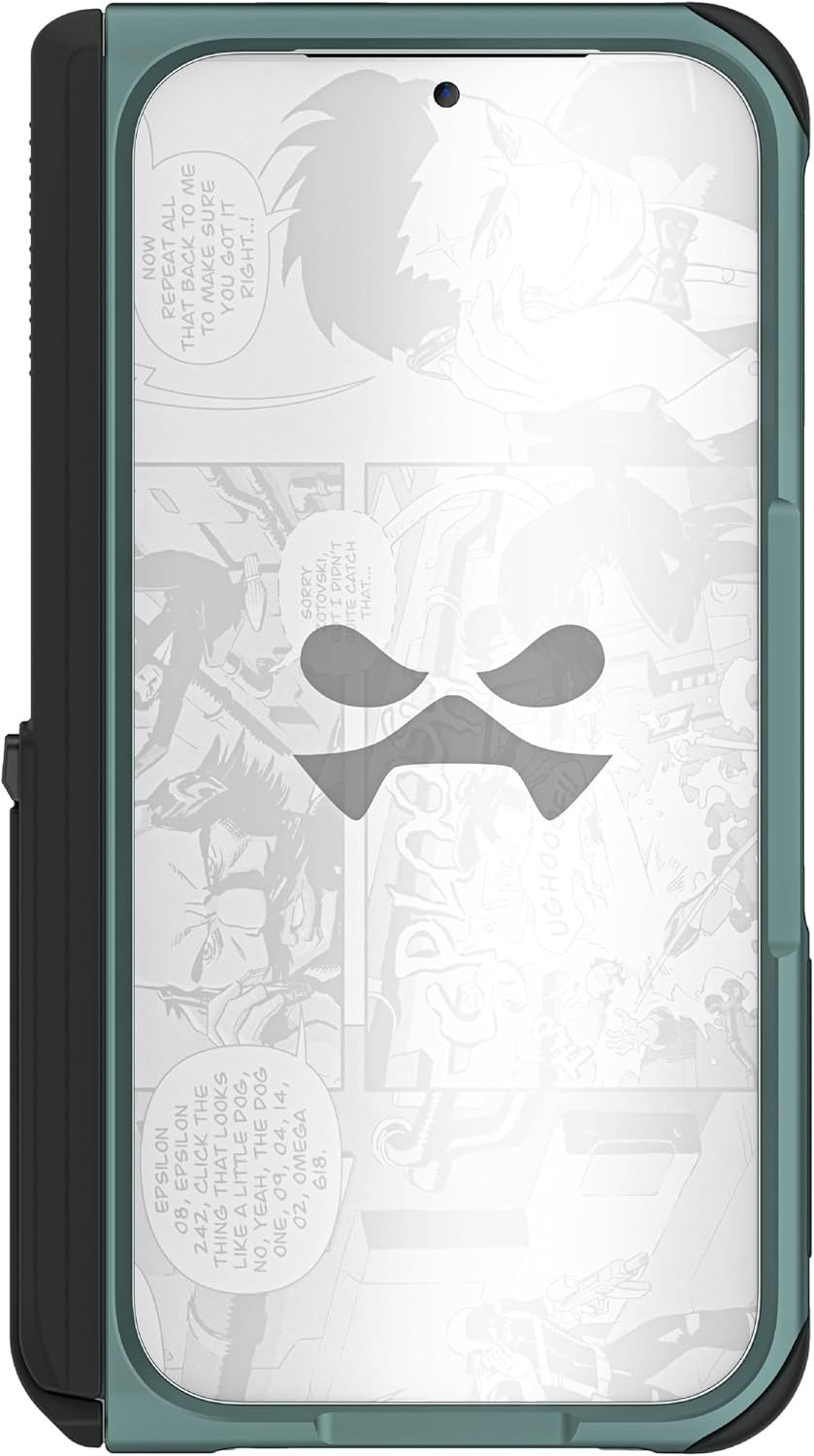 Ghostek Atomic Slim Pixel 9 Pro Fold Case with Built-in Kickstand and Full Hinge Protection Military Grade Metal Protective Phone Cover Designed for 2024 Google Pixel 9 Pro Fold (8") (Green)