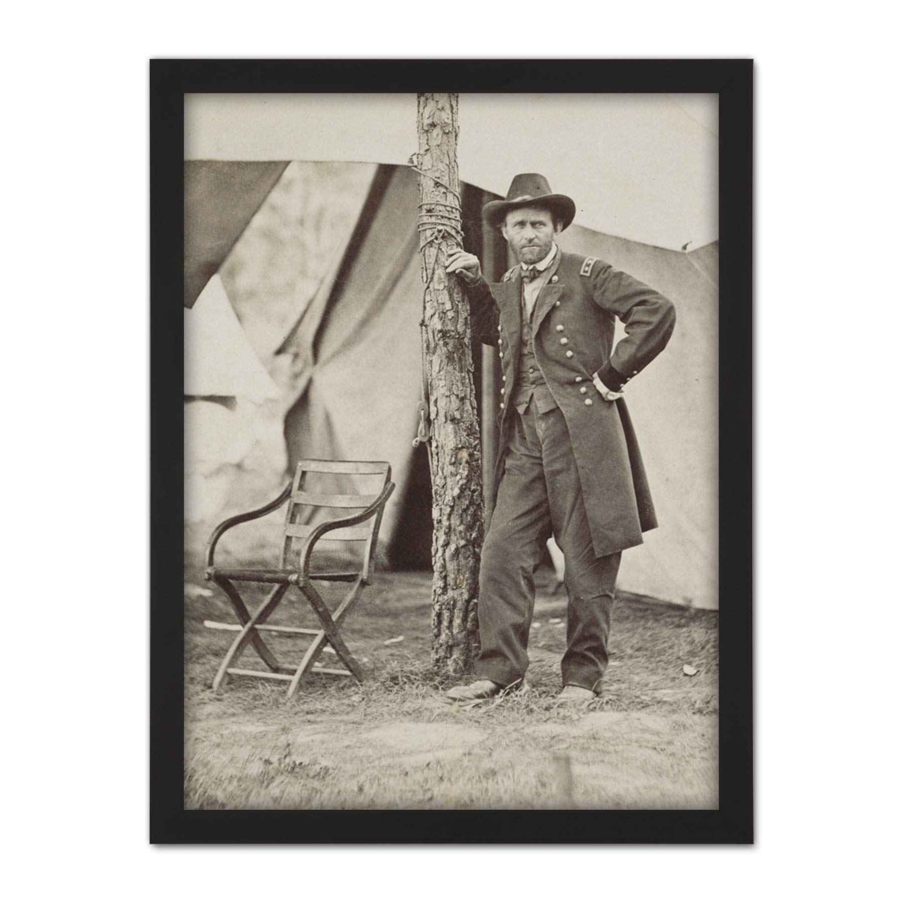Mathew B Brady Ulysses S Grant Large Framed Art Print Poster Wall Decor 18x24