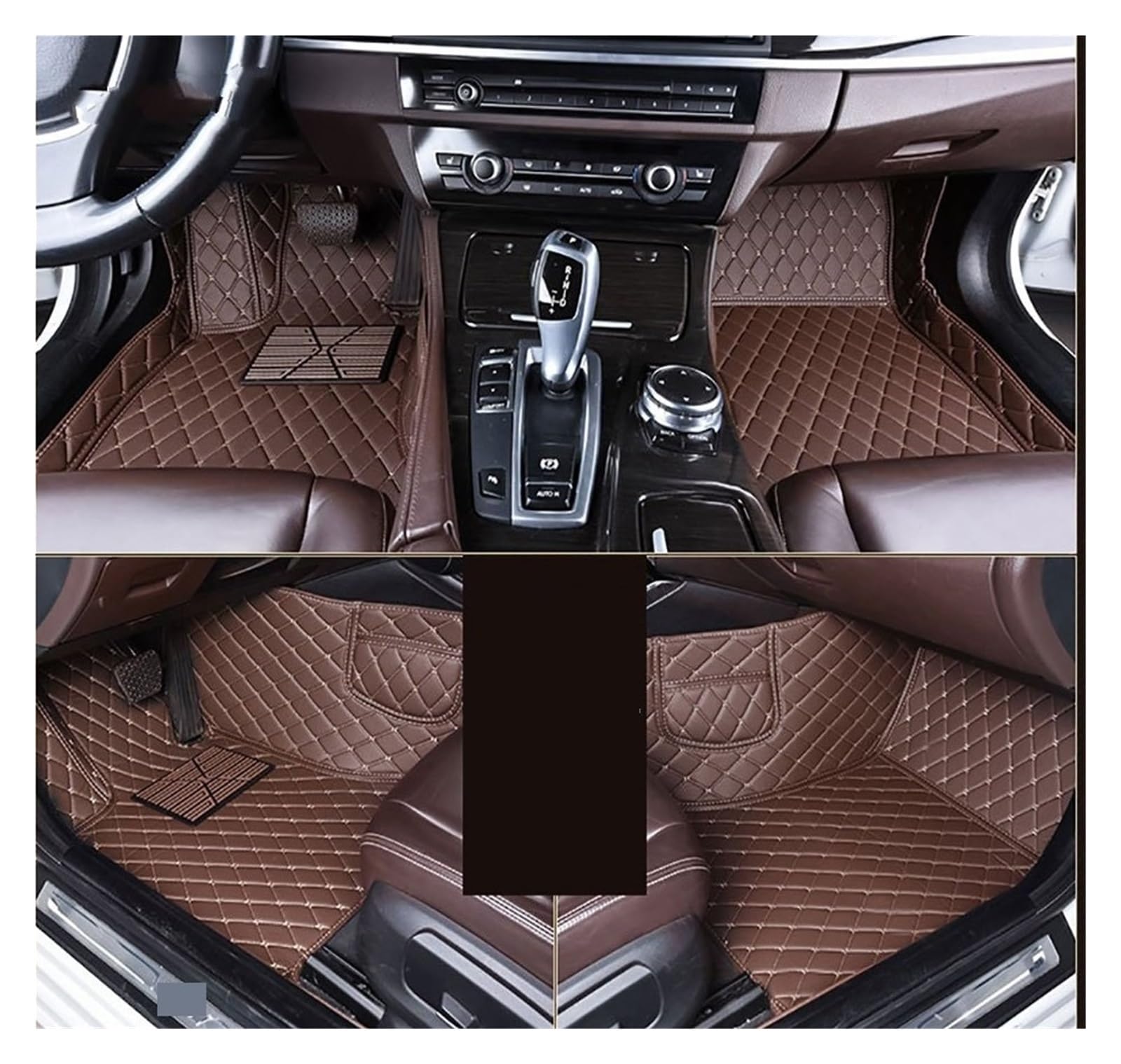 Tapis de sol VW Passat B5 B6 B7 B8 berline couleur café sur mesure