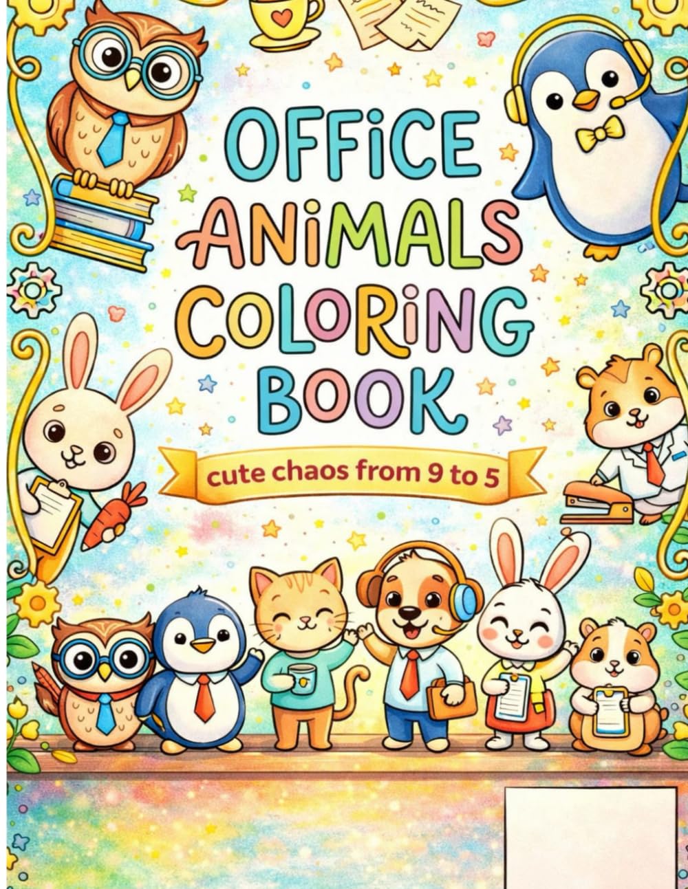 Office Animals Coloring Book: Cute Chaos from 9 to 5