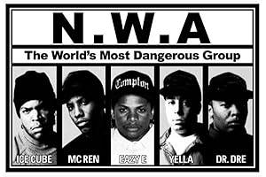N.W.A. Lineup 36x24 Death Row Records Poster
