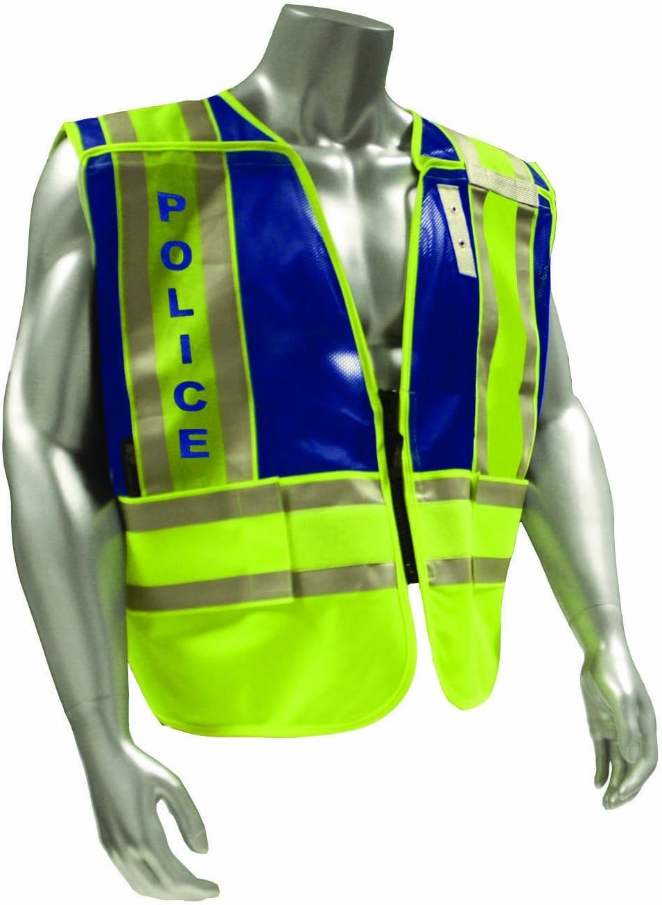 Ubersweet® Smith & Wesson SVMP021-M/XL Split Tape Law Enforcement Safety Vest, Police/Blue