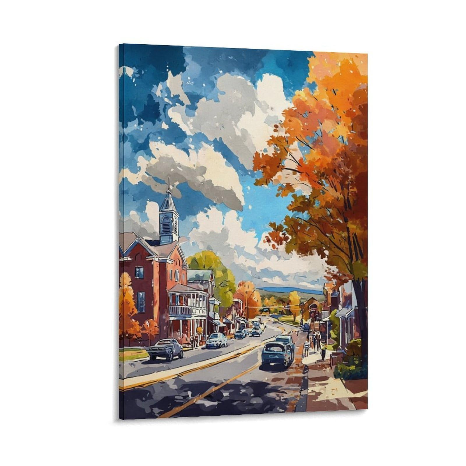 ZBBGGOZ Bloomsburg Posters 24x36inch(60x90cm) Canvas Wall Posters And Art Picture Print Modern Family Bedroom Decor