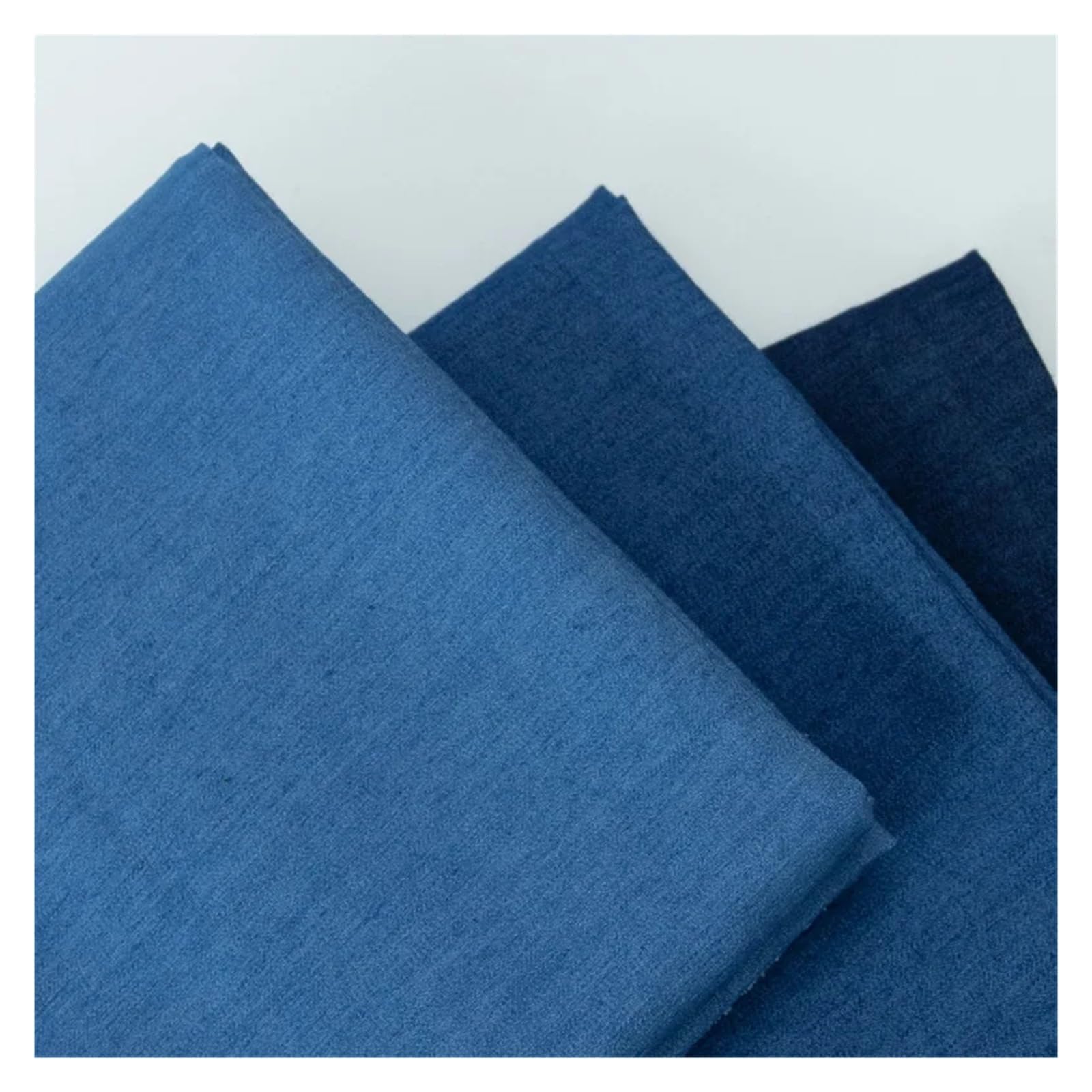 Tela vaquera elástica de poliéster y algodón 1 m, 2 3 for jeans, camisas, bolsos, bricolaje manualidades Para Ropa, Costura De Manualidades(Elastic - dark blue,300cmX145cm)