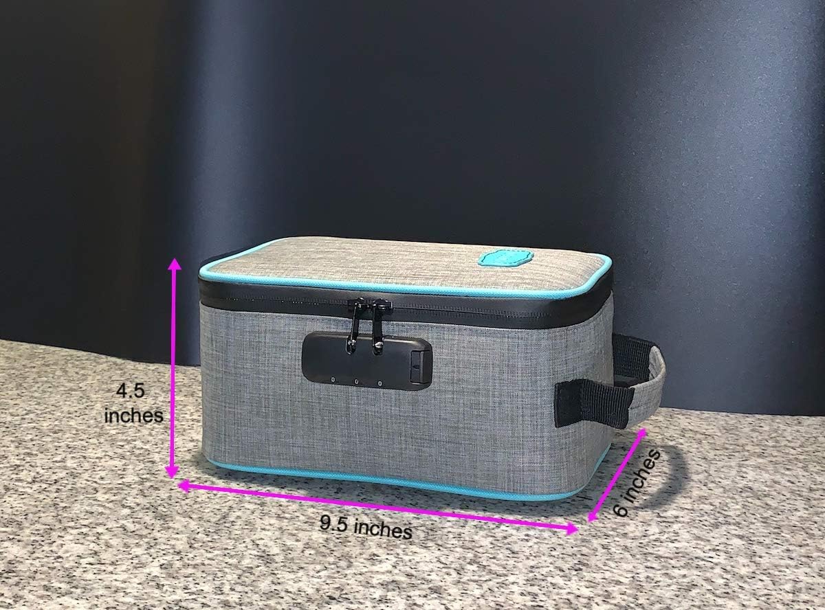 Smell Proof Bag with Combination Lock - Odor Proof Medicine case Container - No Embarrassing Odors Any More