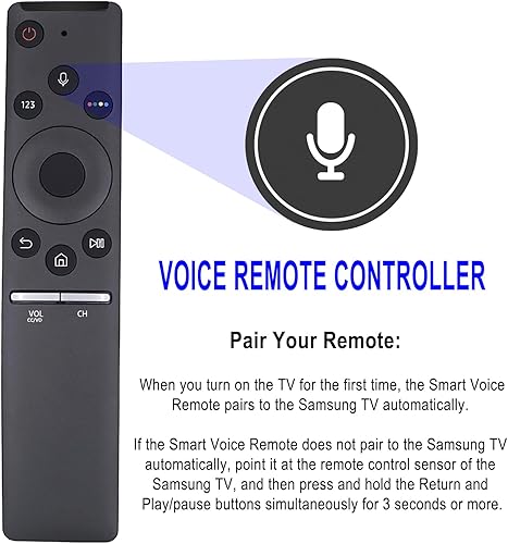 Miniatura 2 de Allimity BN59-01292A BN59-01298A BN5901292A BN5901298A Control remoto de voz de repuesto compatible con Samsung 2017 UHD Smart TV MU9000D MU8500