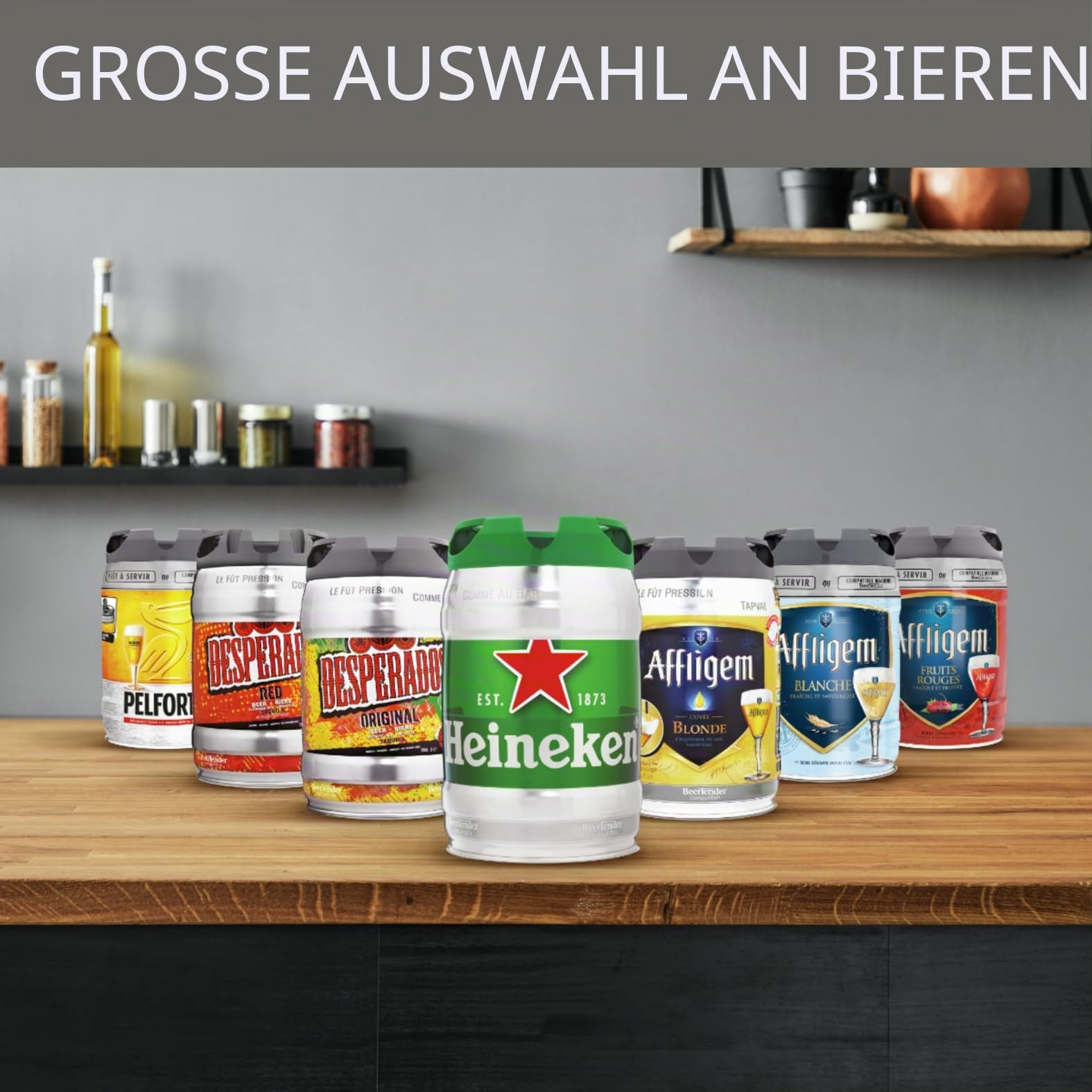 Krups VB700E00 Beertender Loft Edition Bierzapfgerät, Silber/Chrom