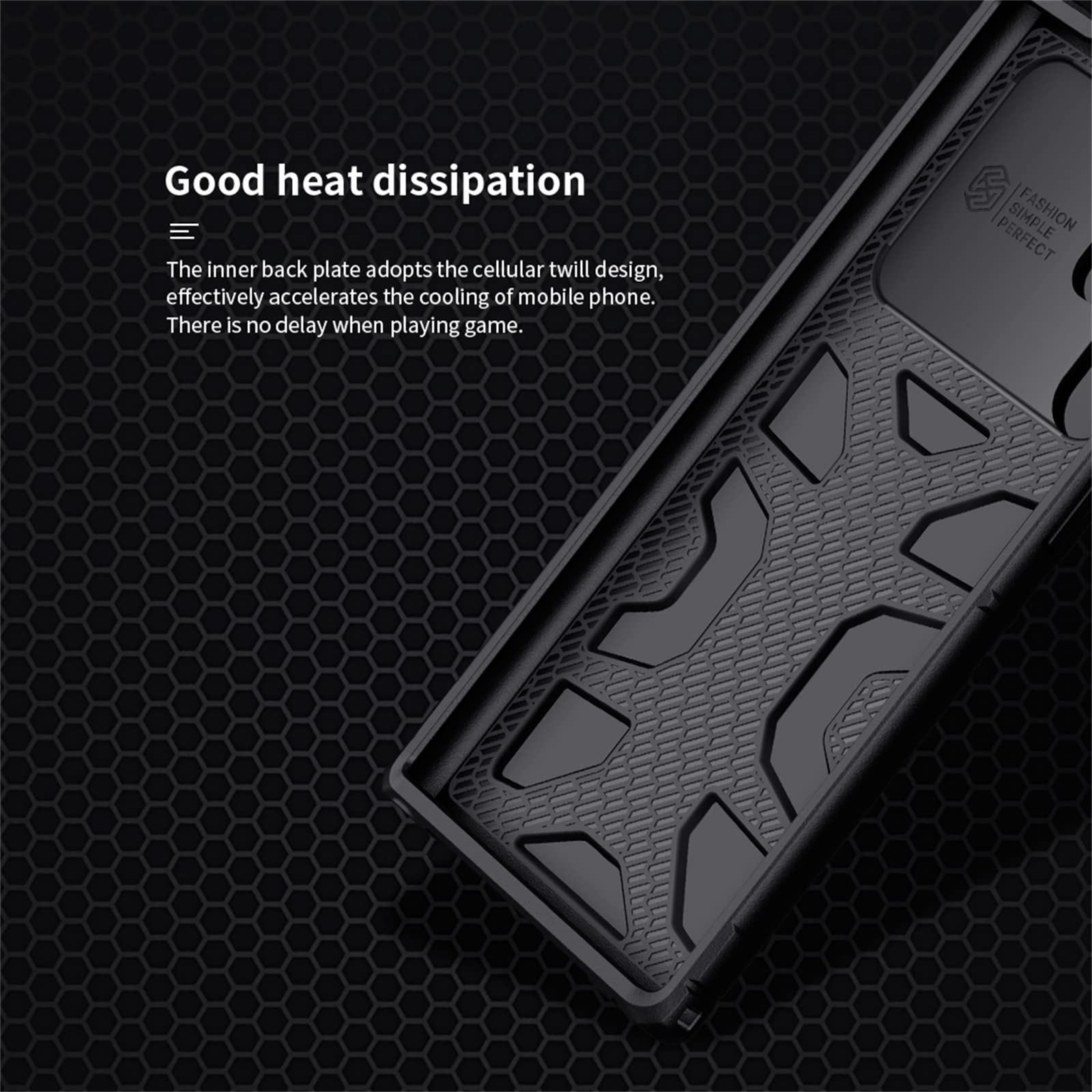 Funda para Samsung Galaxy S22 Ultra 5G,Cubierta Deslizante Cámara Protección Estuche Híbrido No voluminoso Antiarañazos Ligera Delgado Funda Rígida PC +TPU Anti-Golpes Caso