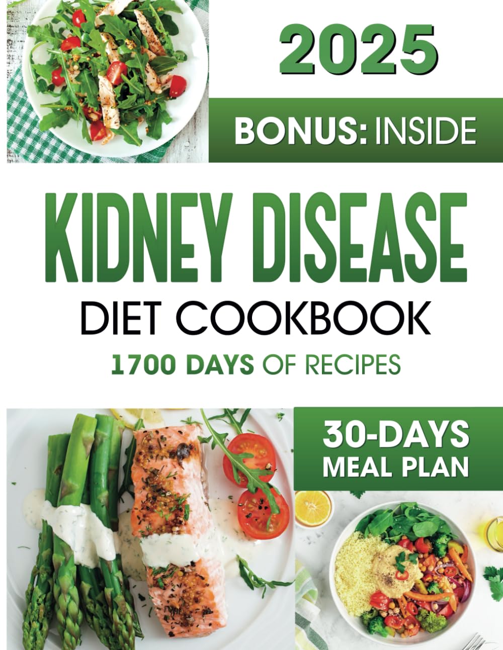 KIDNEY DISEASE DIET COOKBOOK: 1700 Days of Quick & Healthy Recipes to Manage Kidney Health - Low Sodium, Low Potassium, and Low Phosphorus Meals with ... (Healing Kitchen: Renal Diet Cookbook Series)