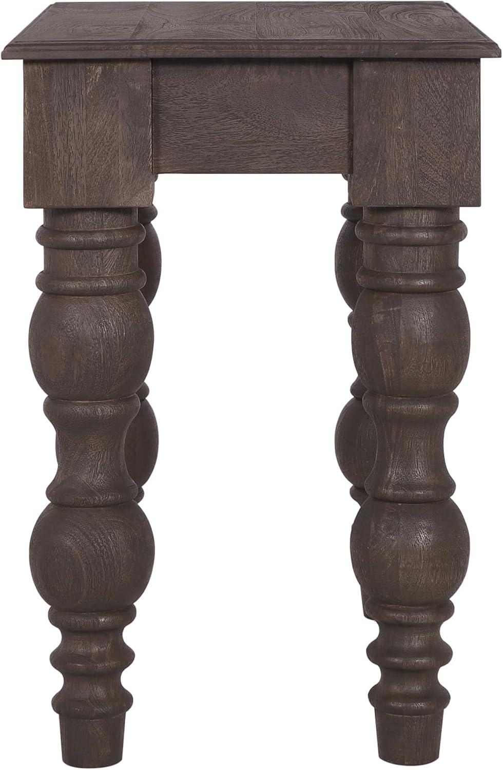 Casartis Living James French Country Side Table with Drawer (Coffee Brown)
