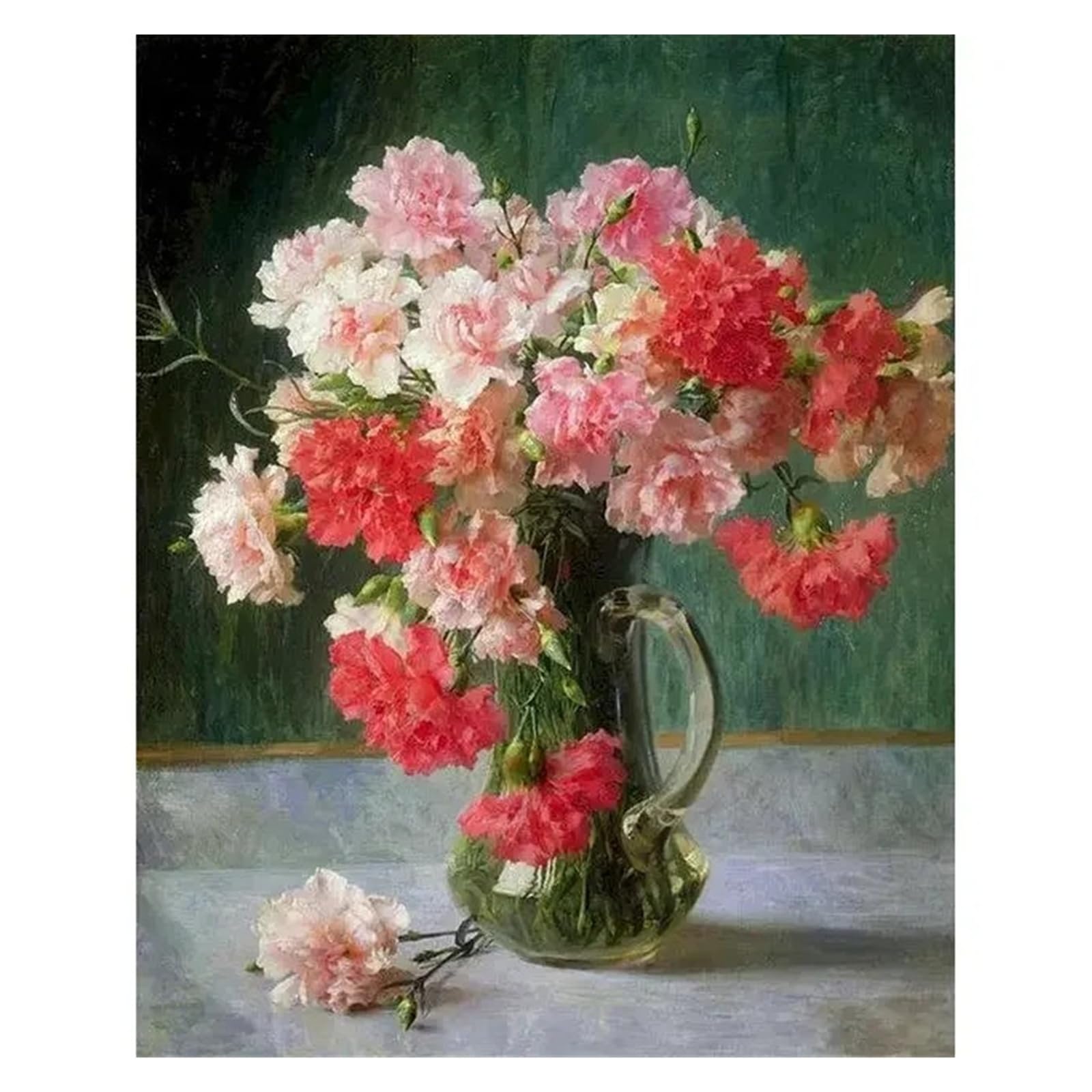 Xenite R Wall Art Canvas Prints Pink Peony Flowers Paintings Posters Pot Culture Plants Posters And Prints Nordic Pastoral Canvas Wall Art Deco Picture Oom(,30X40cm)