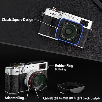 Amazon | Haoge LH-X200B スクエアメタルレンズフード 49mm