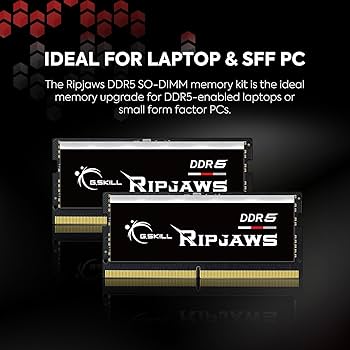 新品TSUKUMO i7 12700/16G/SSD500/Office2019 G.SKILL Ripjaws DDR5 SO-DIMM Series DDR5 RAM 32GB (2x16GB