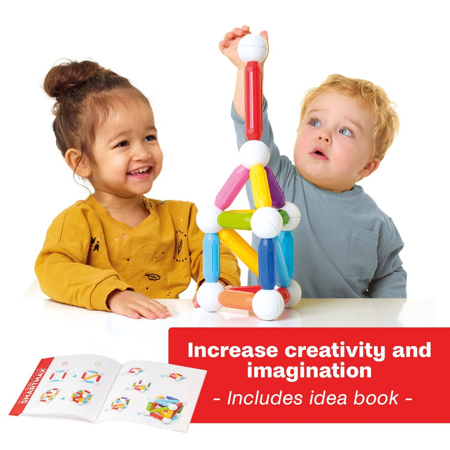 Smartmax Magnete - Start | Smartmax Ab 1 Jahr | Smart Toys and Games | Spiele Für Kinder | Spielzeug Ab 2 Jahre | Magnet Bausteine Für Kinder | Spiele Für Kinder