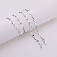 Vista 2 de LIKGREAT Cadena de lentes de corazón para mujer, cadena de anteojos con cuentas de corazón, cadenas de gafas, correa de gafas de sol, soporte