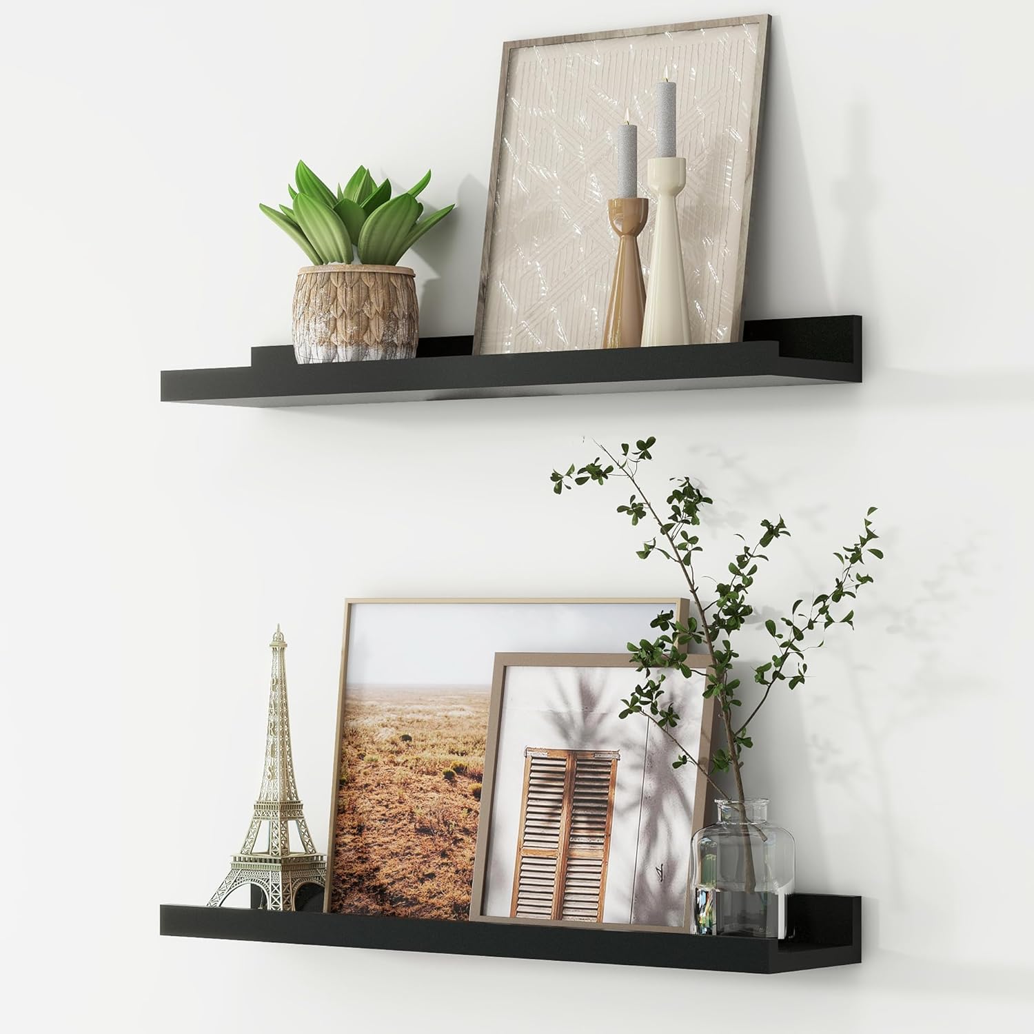 Picture Ledge Shelf, Floating Shelves Set of 2, 24 Inches