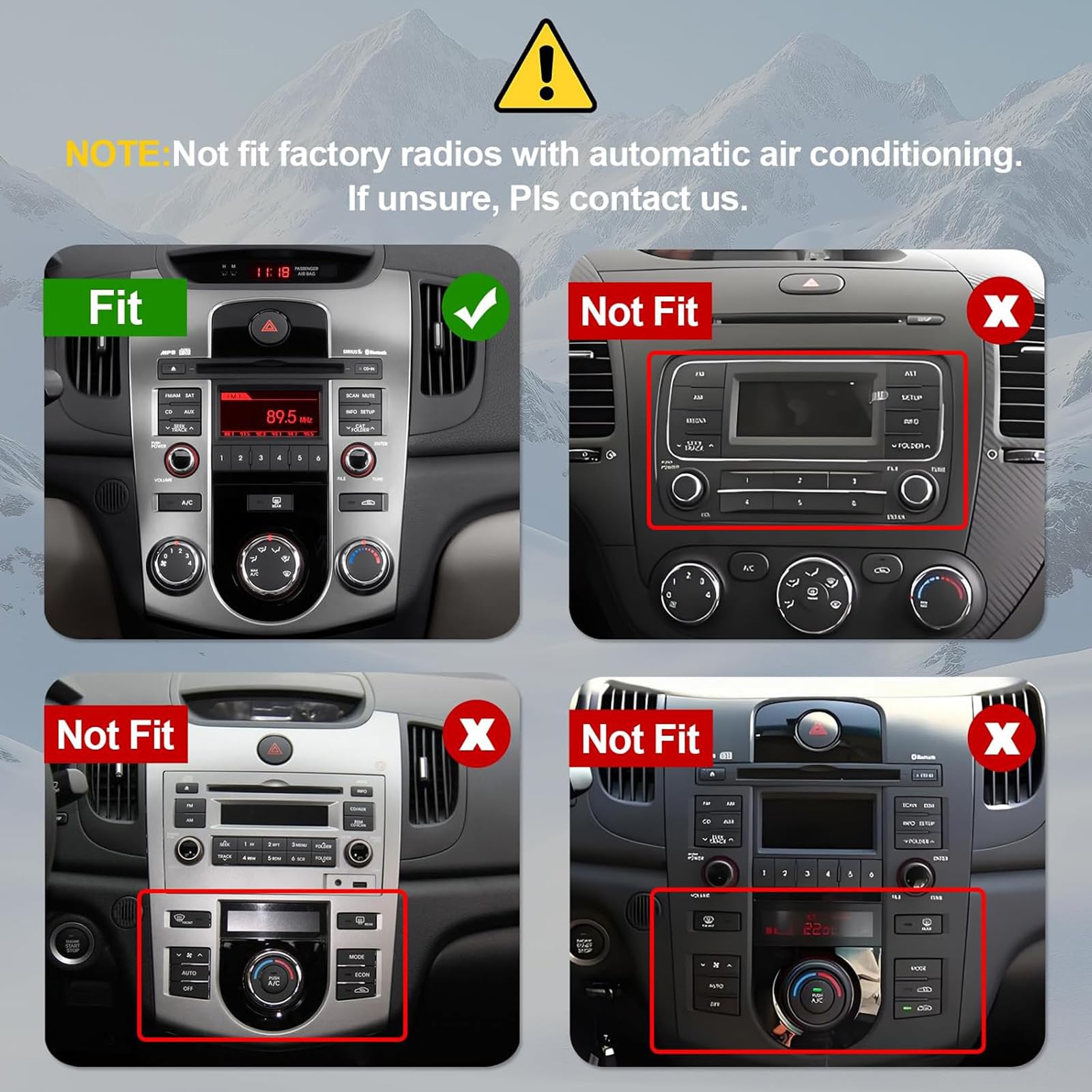 Radio samochodowe z podwójnym Din dla Kia Forte Cerato K3 2009-2013