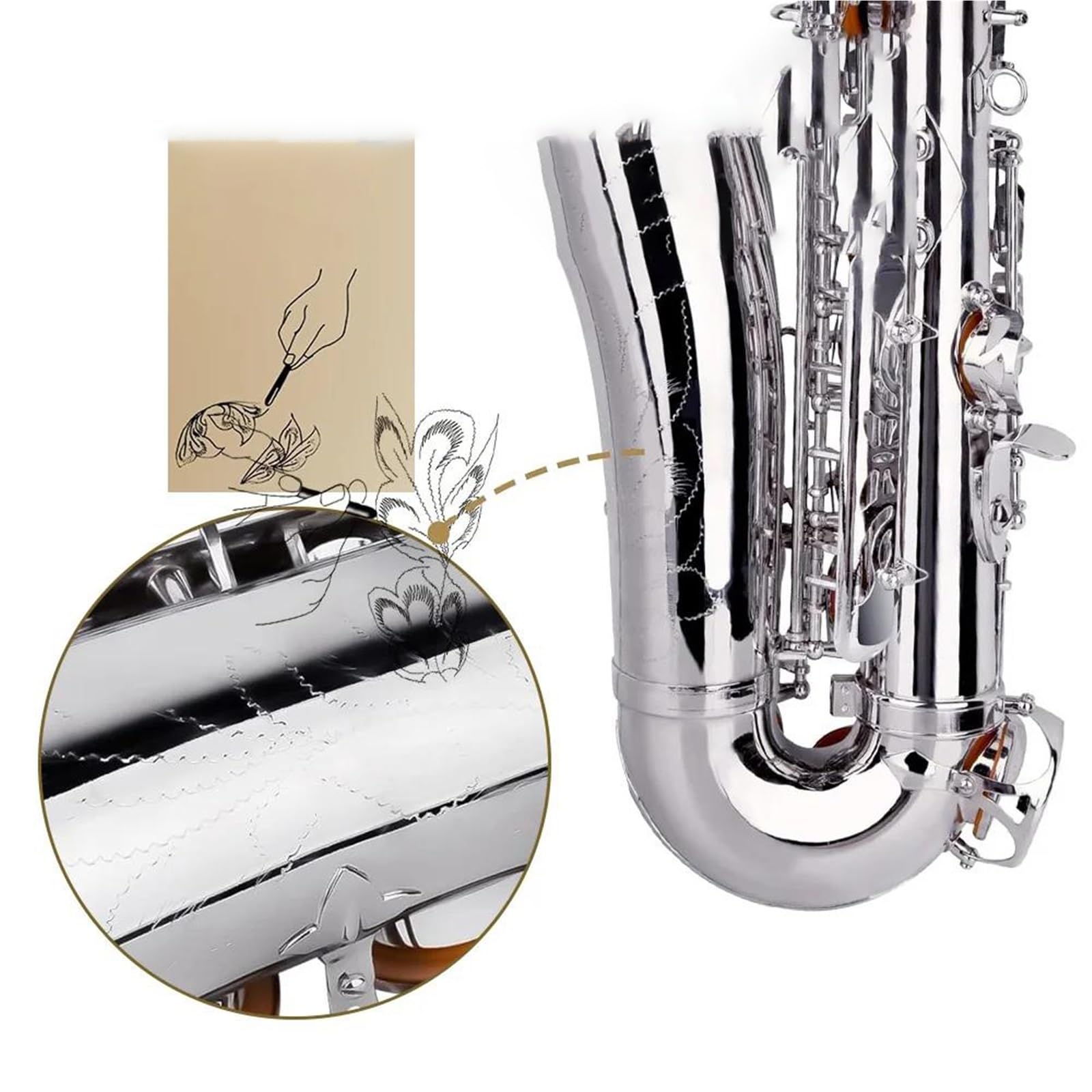 Zestaw dla początkujących na saksofon altowy profesjonalny instrument dęty blaszany w tonacji Es dur akcesoria do instrumentów dętych drewnianych Saksofon