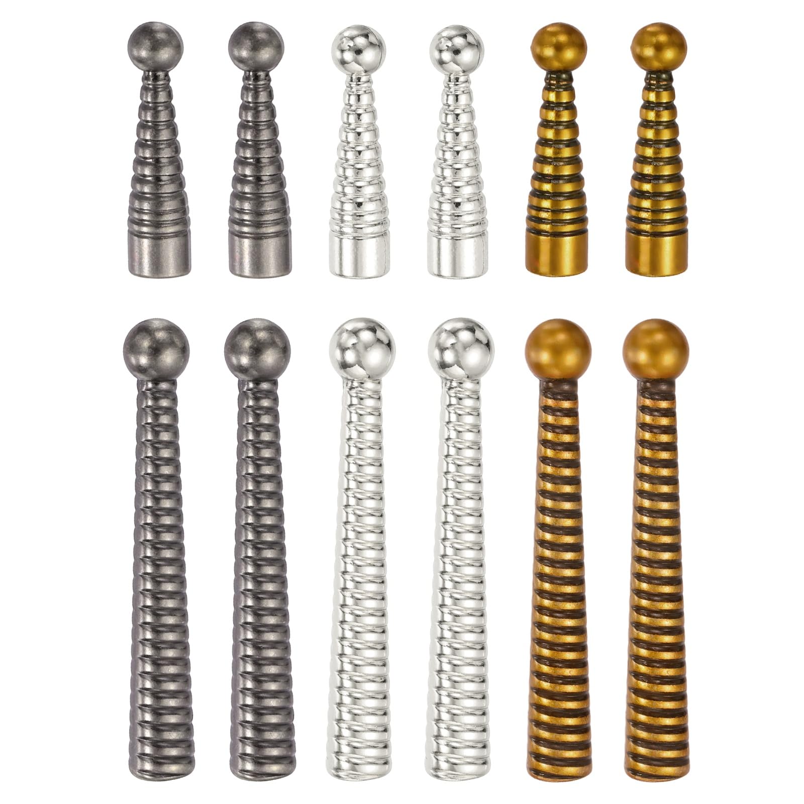 Puntas para corbata bolo para reemplazar extremos de cordón desgastados en ropa vintage