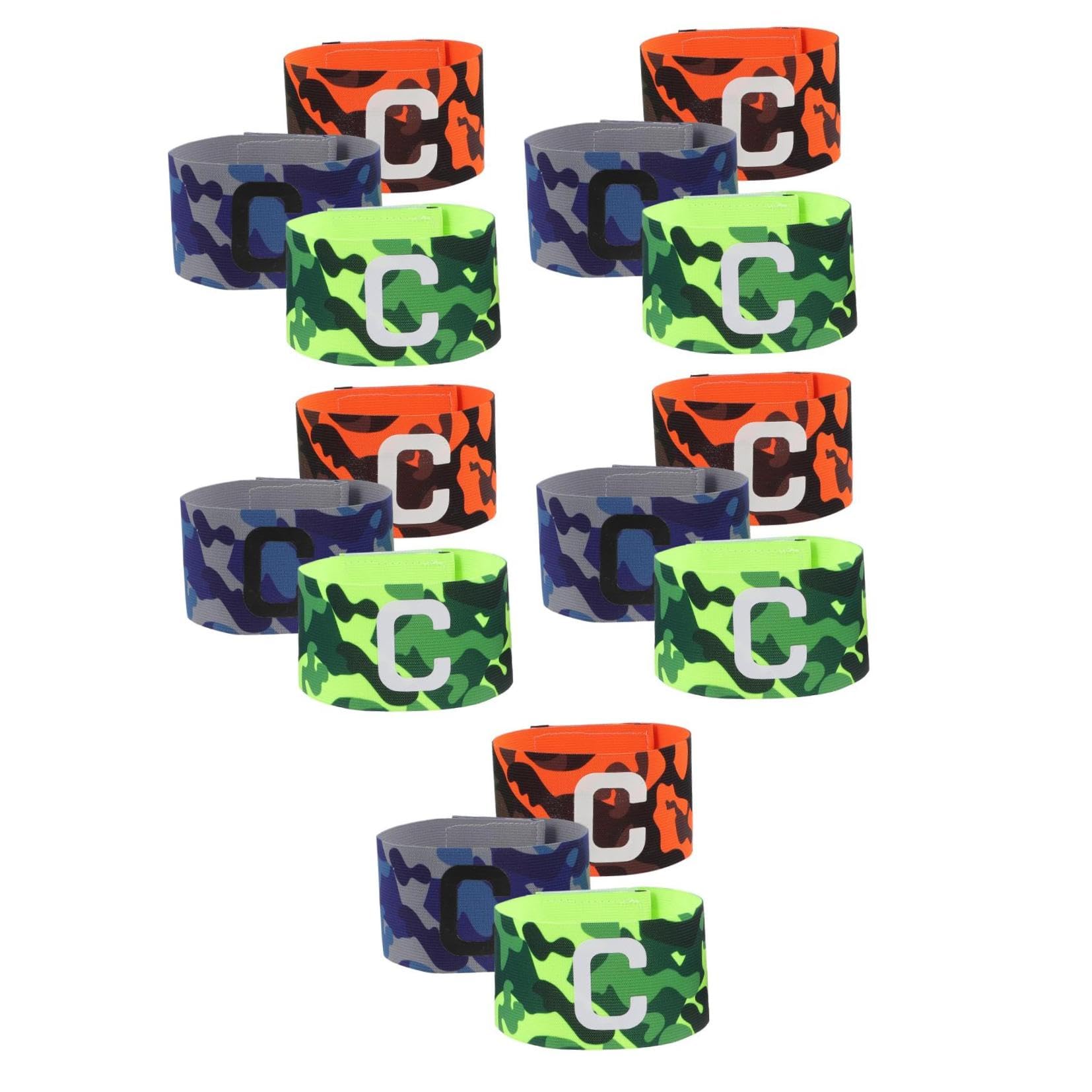 HEMOTON 5 Series Brazalete De Brazaletes De Futbol Brazalete De Capitanes Capitan De Futbol Elastico Manga Equipo De Futbol Fútbol Americano Protector Deportes Nylon 3 Piezas X 5