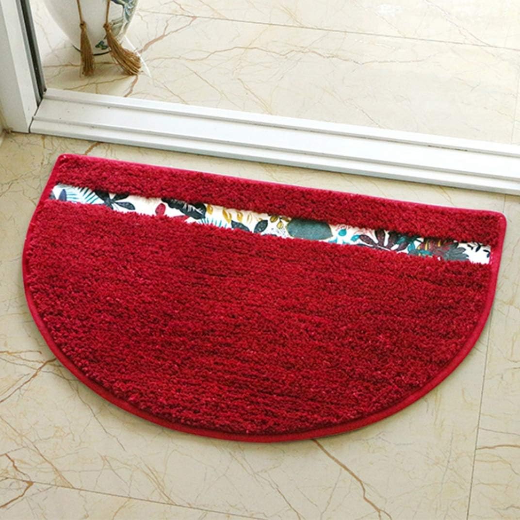 ラグマット 玄関マット 屋内 室内 半円 45cm 70cm ラグカーペット 北欧 おしゃれ 風水 カラー 玄関 ラグ マット カーペット かわいい バスマット 浴室マット 足ふきマット キッチンマット 洗える 滑り止め付き ふわふわ 吸水