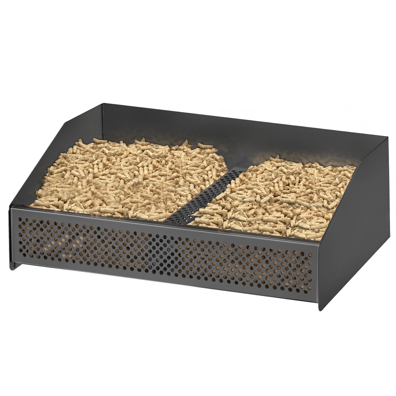 johgee Panier à pellets, 50 × 25 × 17 cm, portable, pour cheminées et poêles