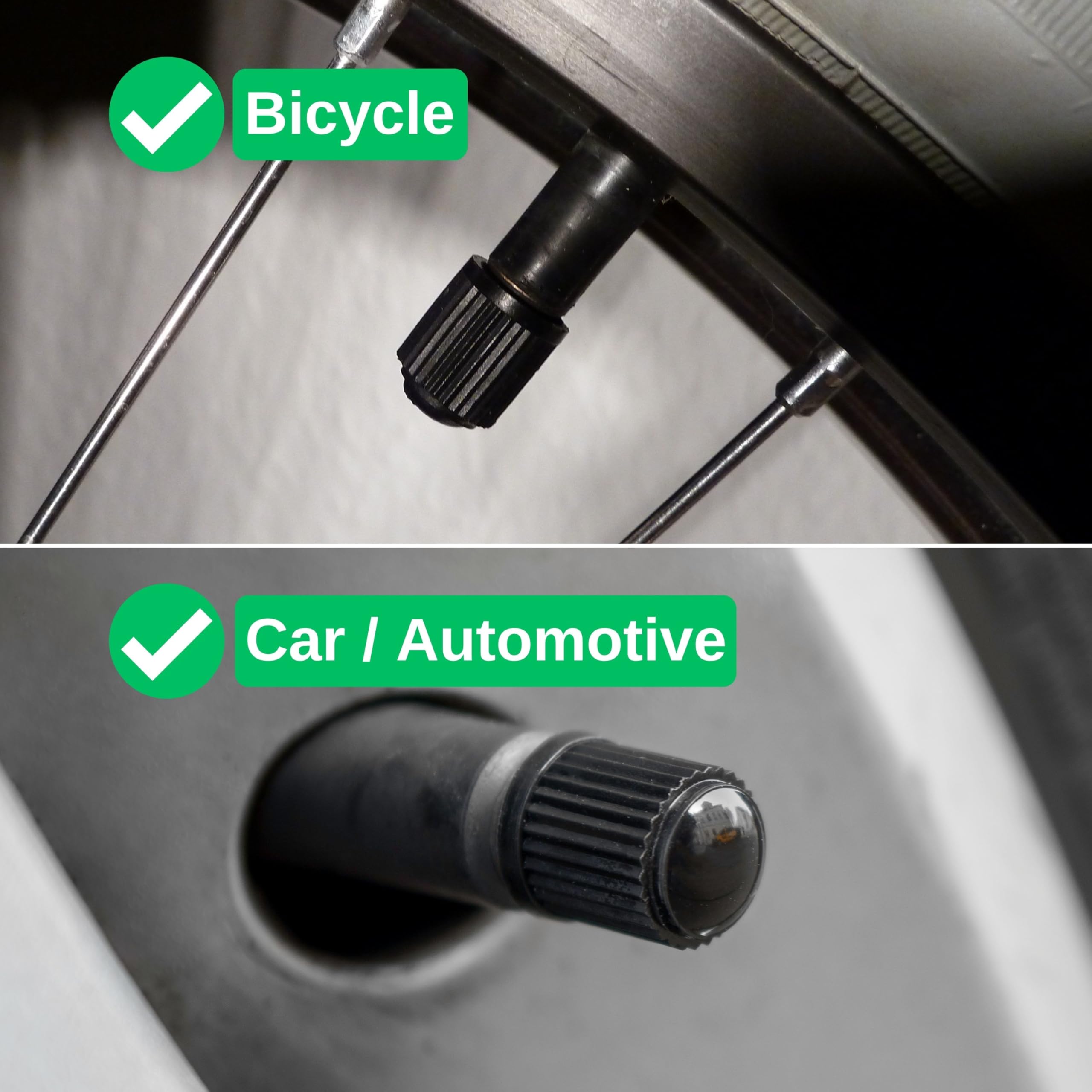 Tappo Valvola in ABS, 16 pezzi, in Nero, tappi copripolvere con guarnizione per valvole auto, moto, rimorchi e biciclette, tappi per auto gomme, tappino bici, cappuccio valvola, tappi pneumatici auto