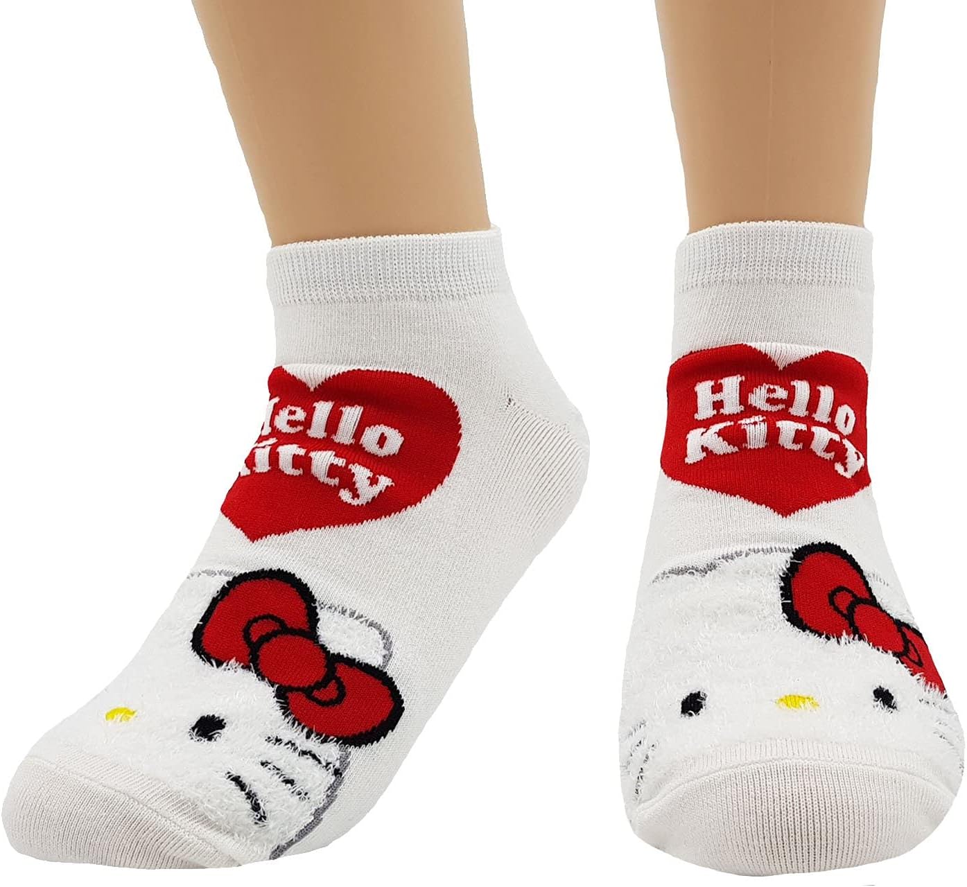 JJMax Women's Hello Kitty Cute Cotton Blend Ankle Socks Set (Huggy Kitty) - Image 4