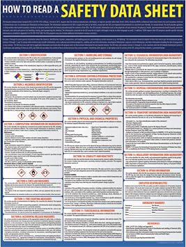 How to Read A Safety Data Sheet SDS Poster - 18" x 24"