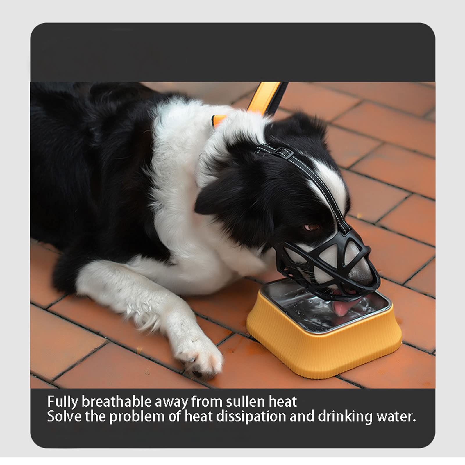 Bozales de Boca de Perro,Bozal De Silicona Suave para Perros, Bozal de Canasta para Perro con Correas Ajustables Evita morder Masticar y ladrar para Perros Grandes.-White||S