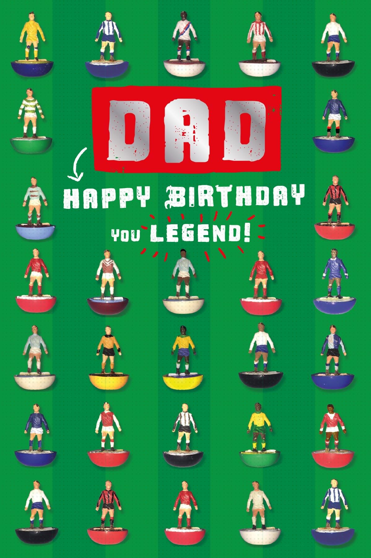 SUBBUTEO DAD BIRTHDAY CARD FOOTBALL BIRTHDAY CARD FOR DAD