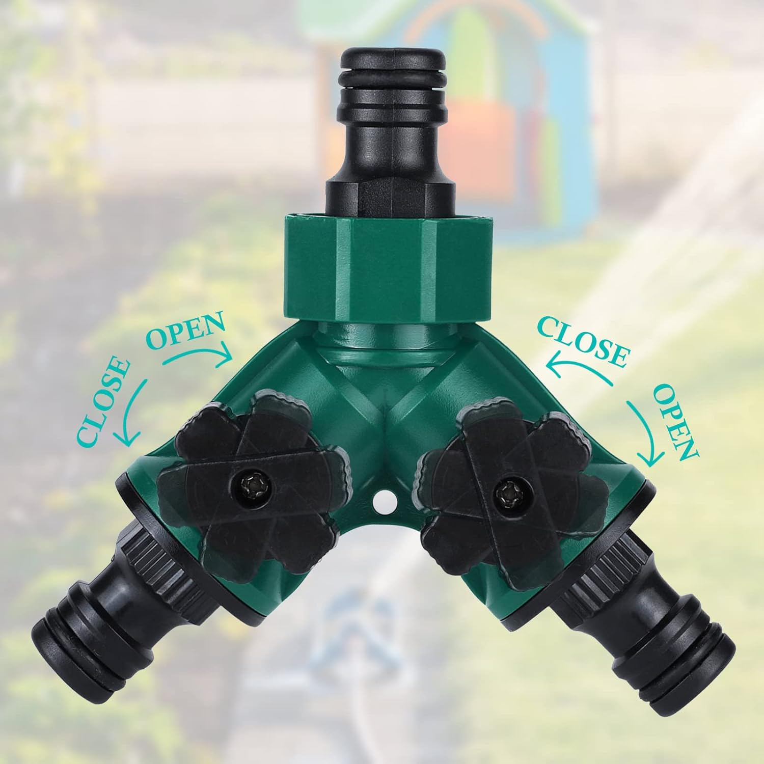 Teng Hong Hui 2 Way Pipe Connector Kit, Y Shape Water Diverter Adapter Switch Valve - Image 5