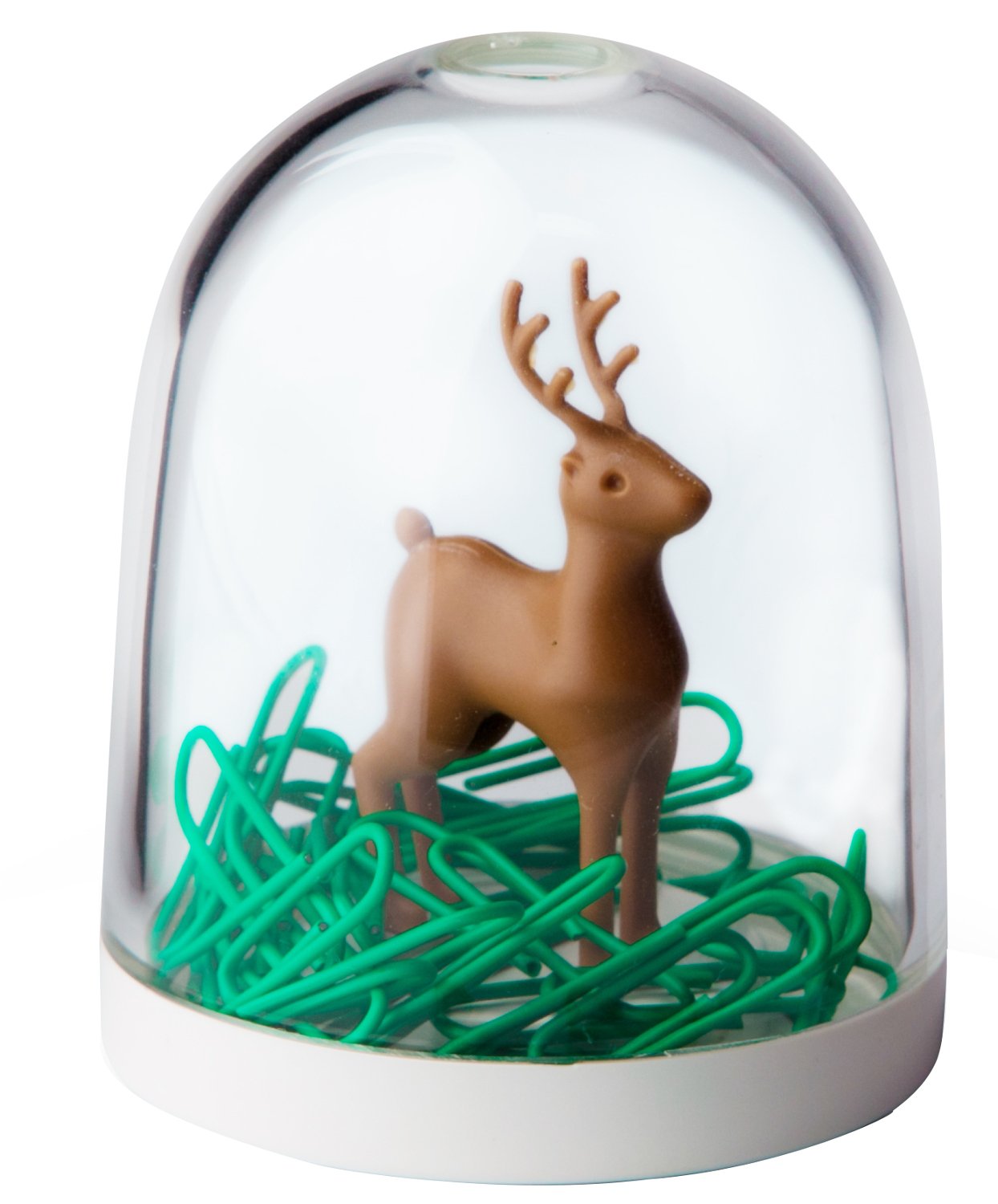 QUALYDesign Deer Paper Clip Dispenser