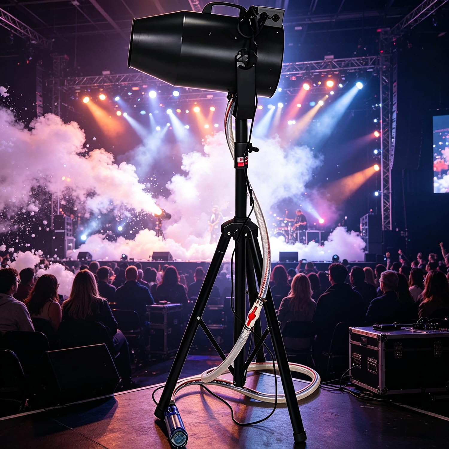 Azcabjie Portable Foam Party Maker,1000W Stage Jet Foam Machine