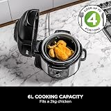 Ninja Foodi 9-in-1 Multi Cooker, 6L with 9 Cooking Functions, Pressure Cook, Air Fry, Slow Cook, Grill and more, Brushed Steel & Black, OP350UK - 7