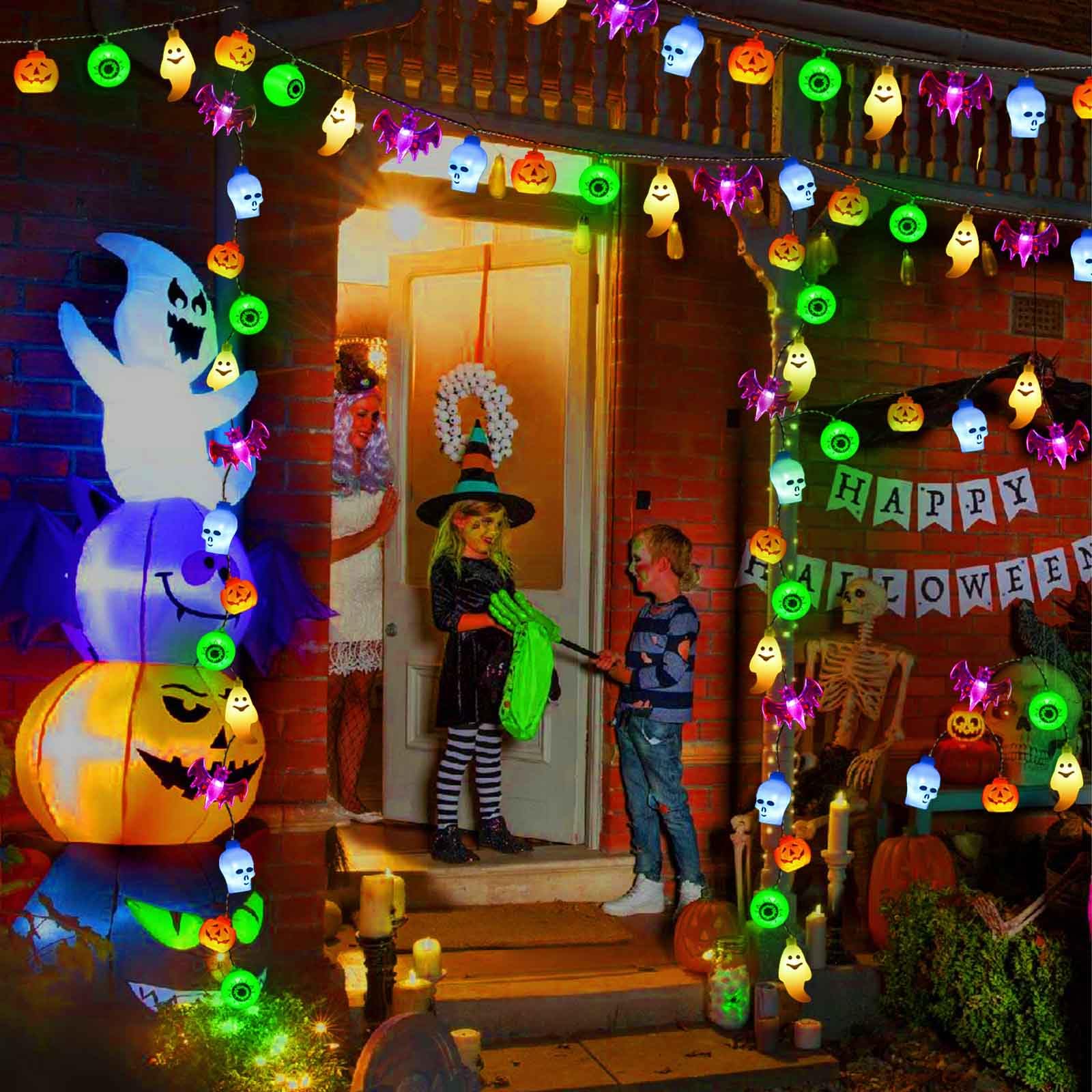 Halloween Decorations Lights Inside Hanging Flame Party Light