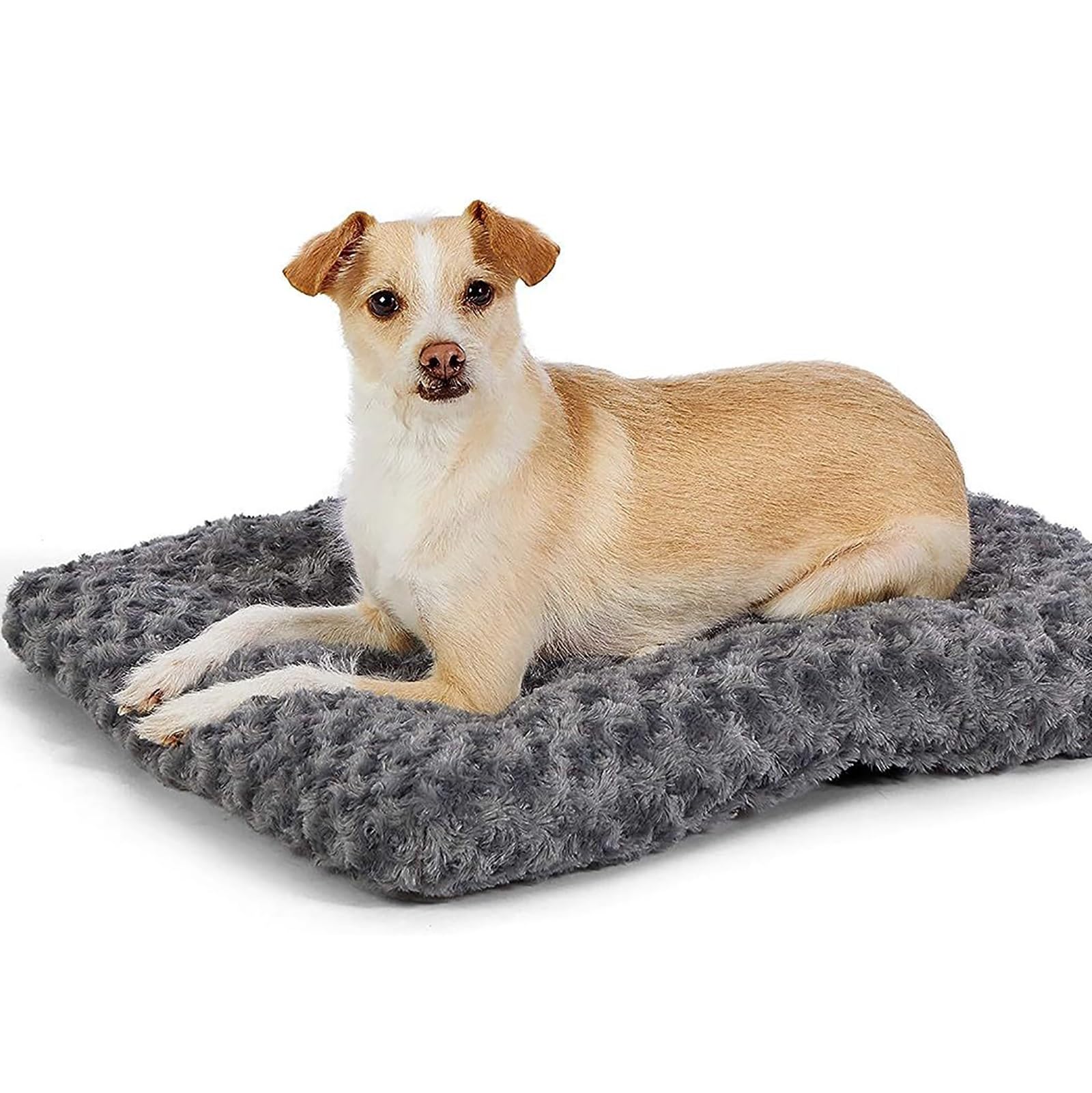 PUIOKA Letto per cani, Letto per cani medio, Letto per cani piccoli, Letto calmo, Tappetino per cani a pelo lungo morbido e confortevole, Letto a gabbia per cani lavabile