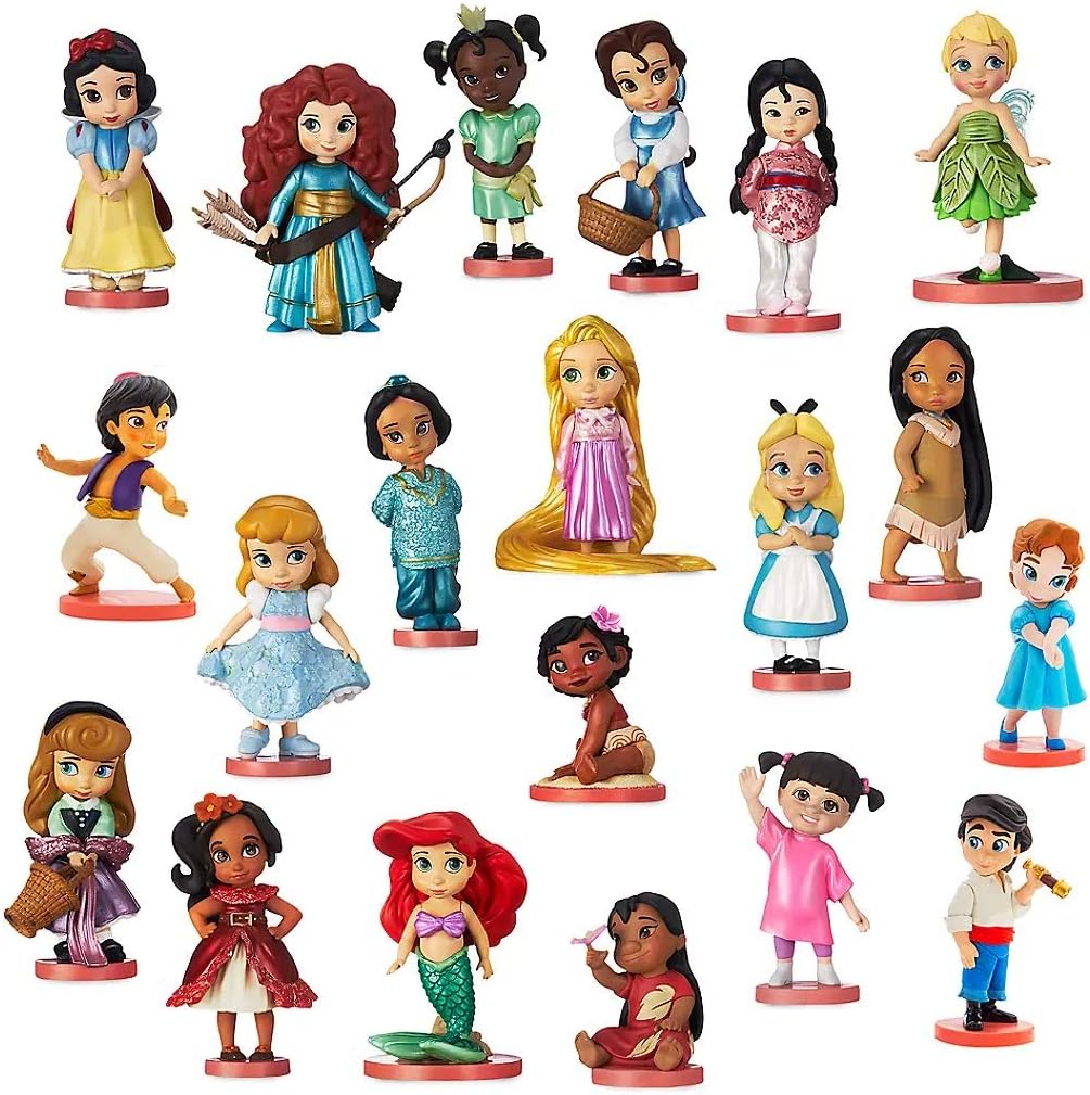 Disney Animators Ensemble de figurines de collection 20 pi?�ces avec bo?�te de pr?�sentation 