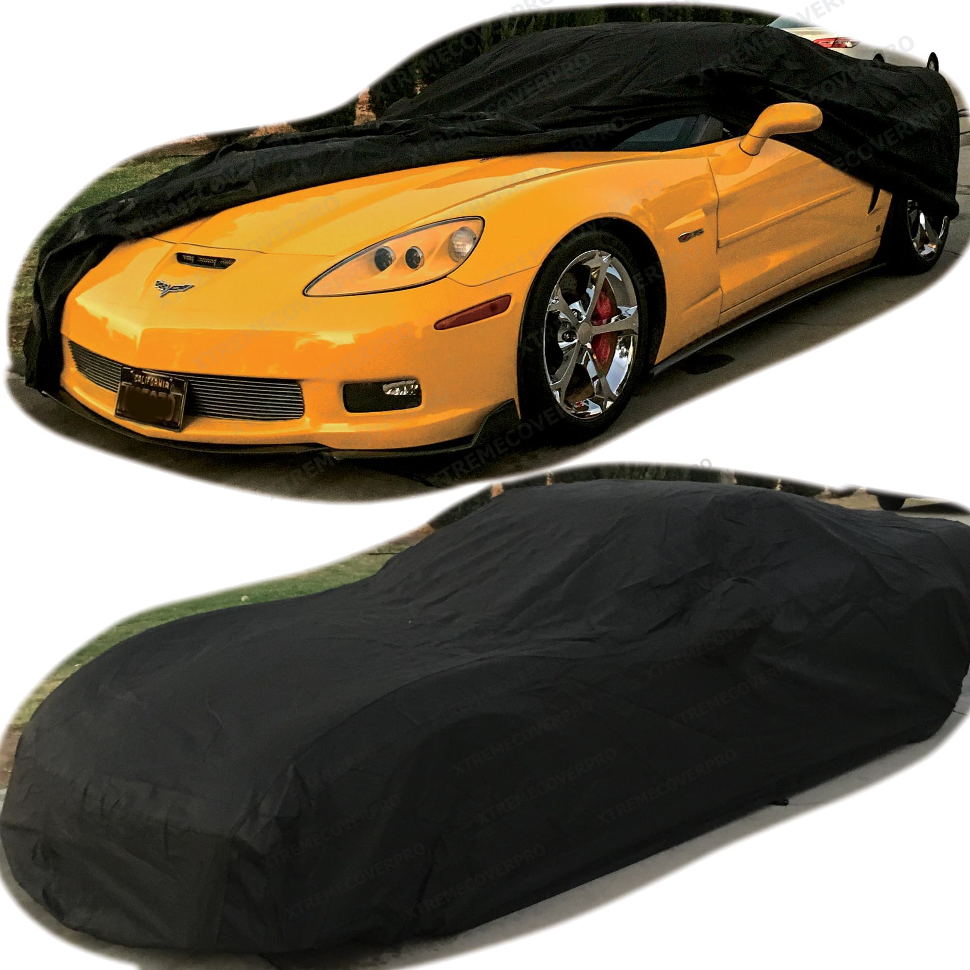 Chevrolet Premium All-Weather Outdoor Car Cover In Gray And Black With Z06 Logo | 23187876 | Chevrolet - Foto 3